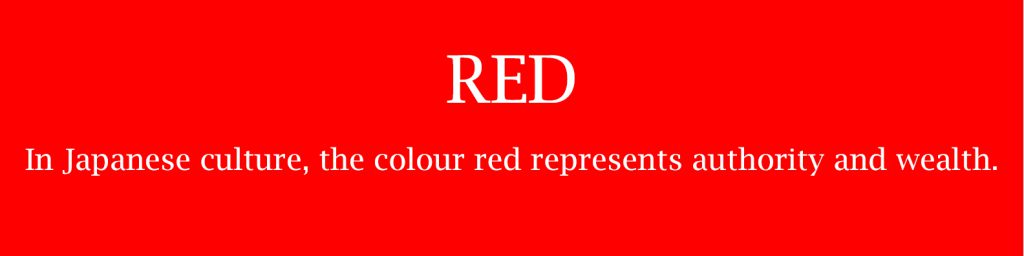 meaning of red color in japanese