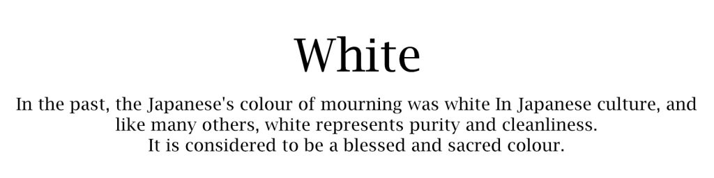 meaning of white color in japanese