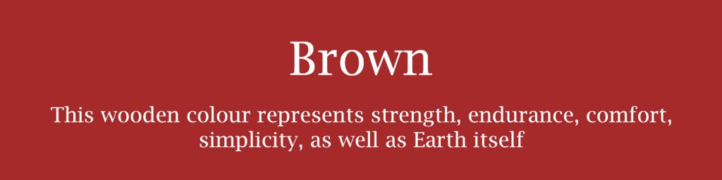 meaning of brown color in japanese
